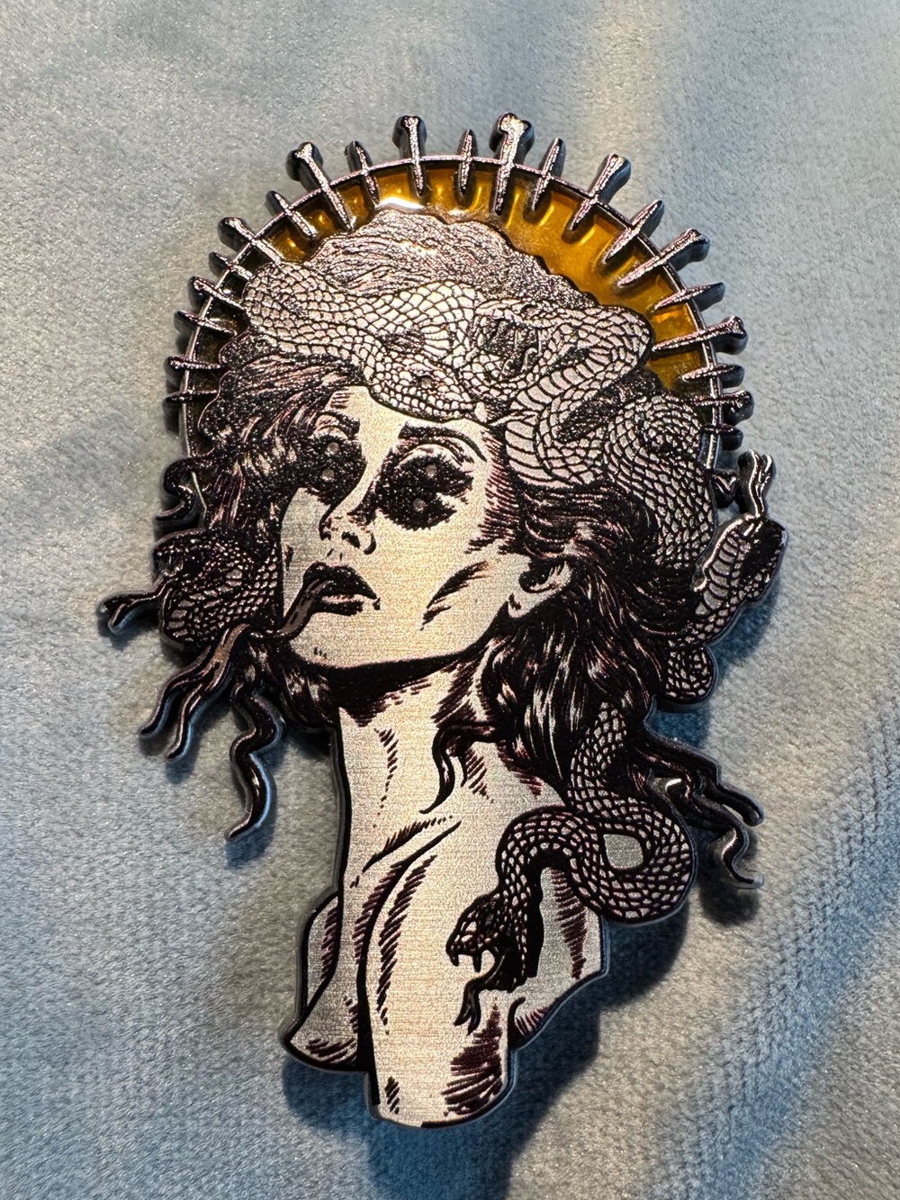 “Glowing Medusa” Pin Brooch by Lively Ghosts